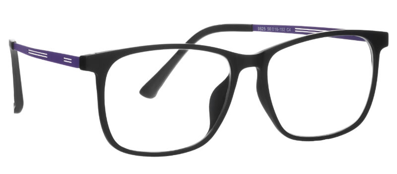 Blue light eyeglasses purple frames